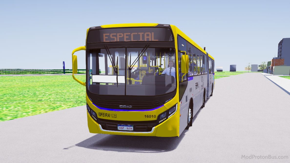 Download Mod Caio Apache Vip 4 articulado volvo B270F padrao Feira de Santana for Proton Bus Simulator (PBSU & PBSR)