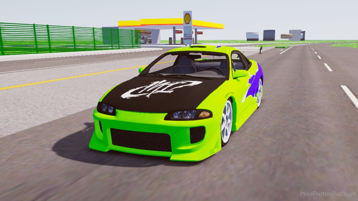 Download Mod Mitsubishi Eclipse Car for Proton Bus Simulator (PBSU & PBSR)