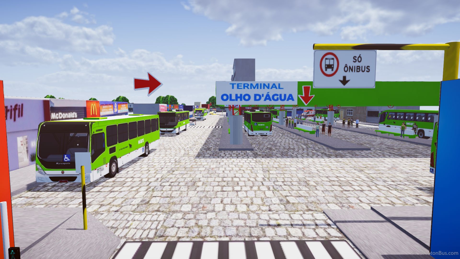 Download Mod OLHOS DGUA Map for Proton Bus Simulator