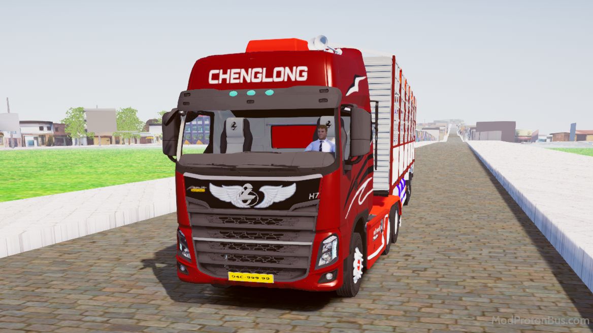 Download Mod Chenglong H7 Đầu Kéo Skin Đỏ for Proton Bus Simulator (PBSU & PBSR)