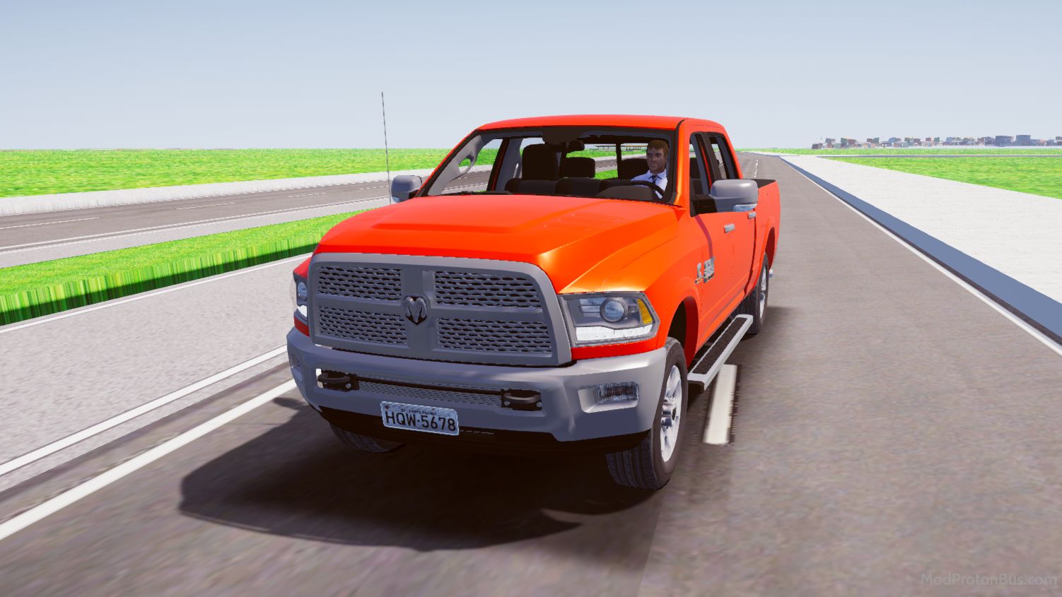 Download Mod Dodge RAM 2500 Car for Proton Bus Simulator (PBSU & PBSR)