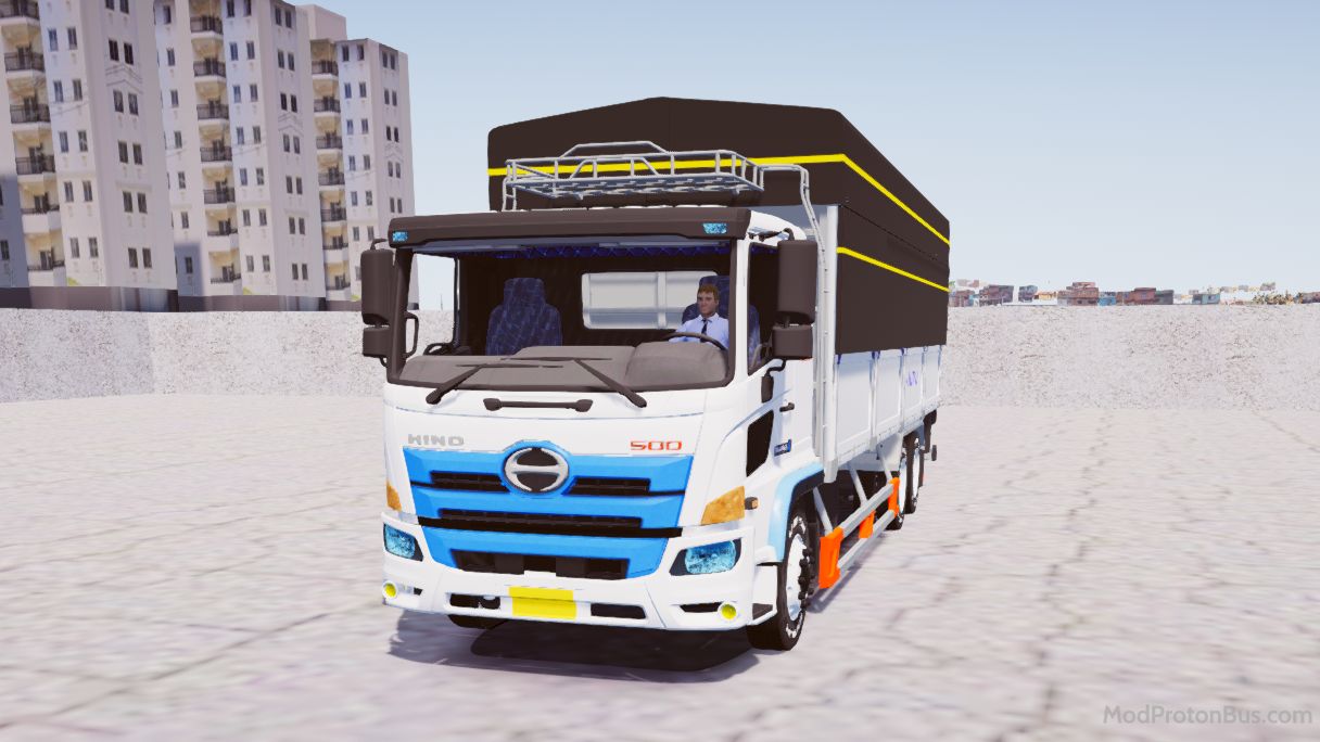 Download Mod Hino 500 By Cu Cao Truck for Proton Bus Simulator (PBSU & PBSR)