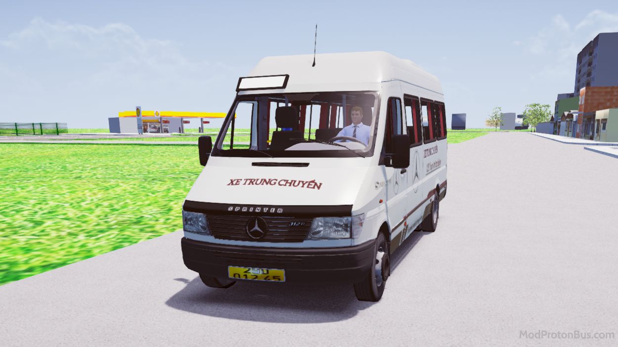 Download Mod Mercedes-Benz Sprinter 412 for Proton Bus Simulator (PBSU & PBSR)