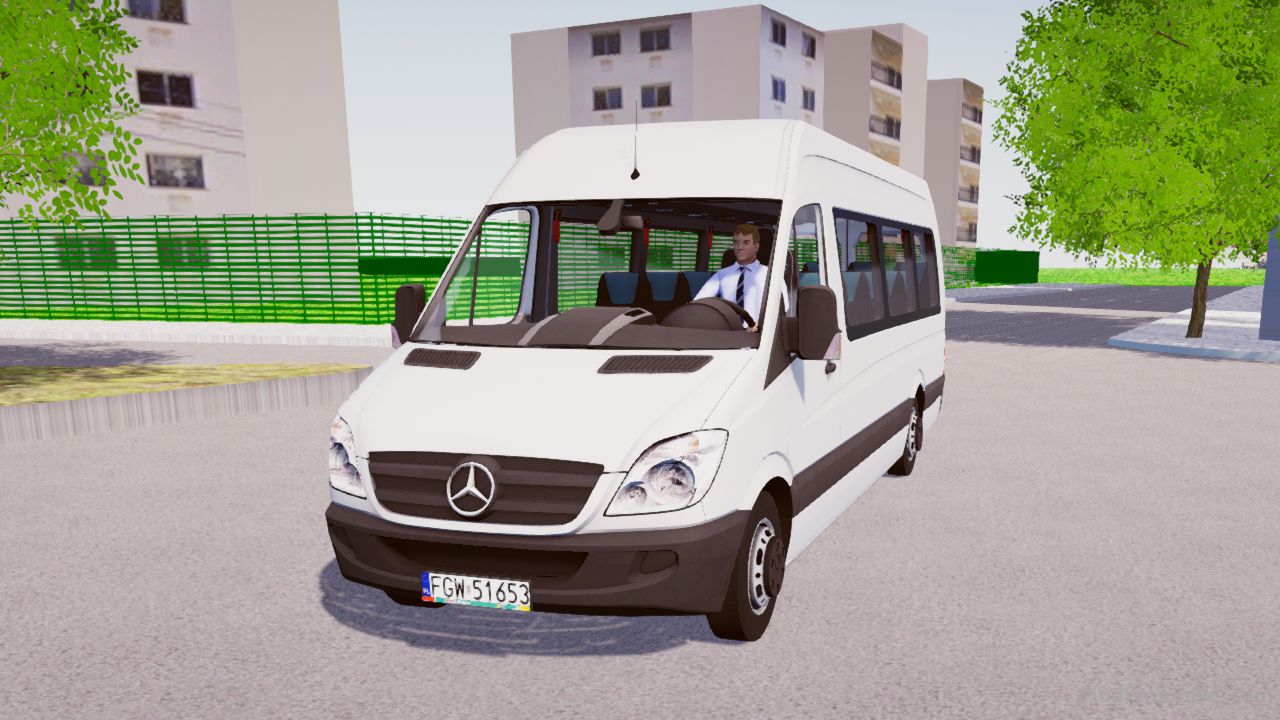 Download Mod Mercedes-Benz Sprinter W906 45 for Proton Bus Simulator (PBSU & PBSR)