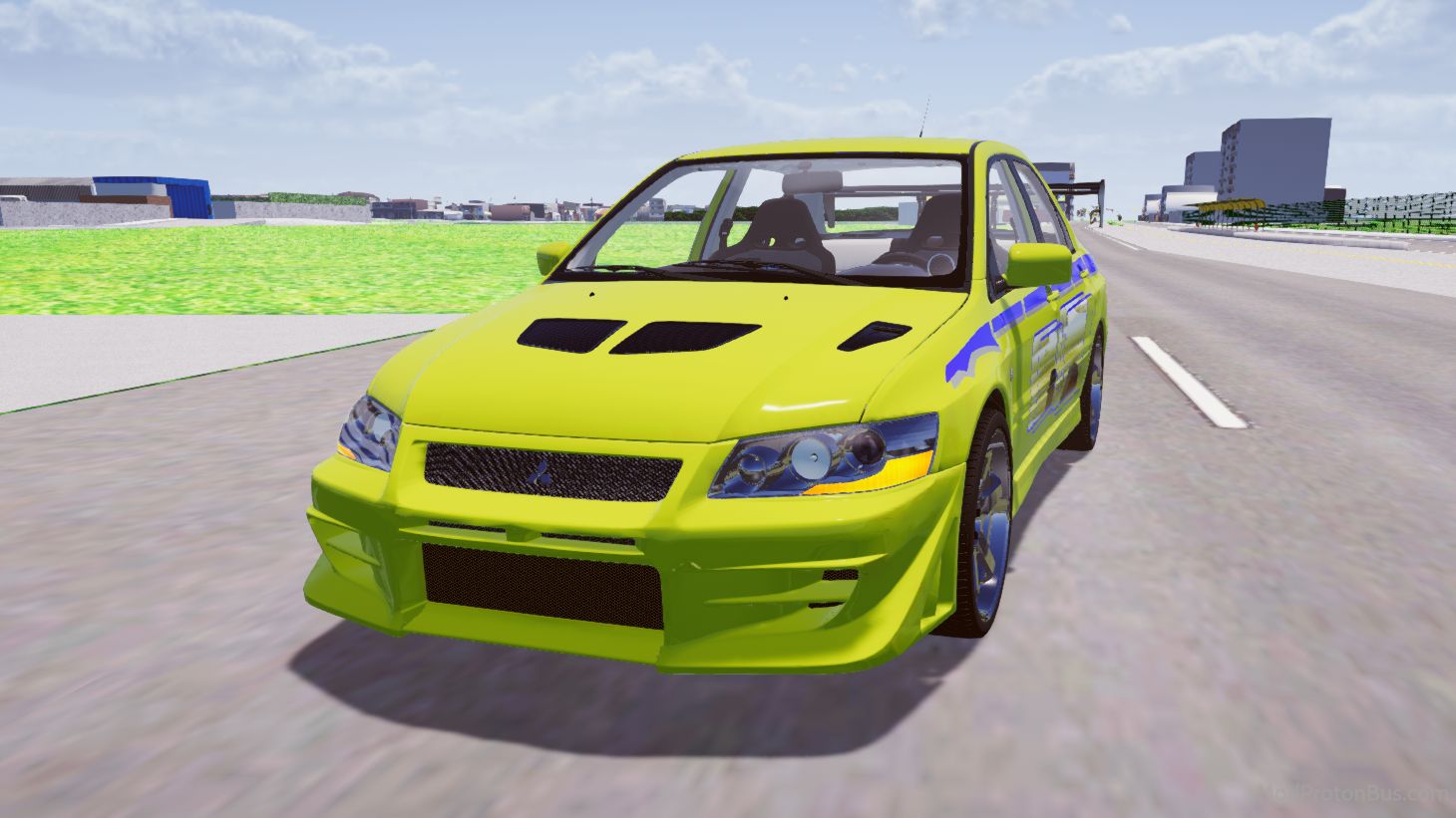 Download Mod Mitsubishi Evolution FandF Car for Proton Bus Simulator (PBSU & PBSR)