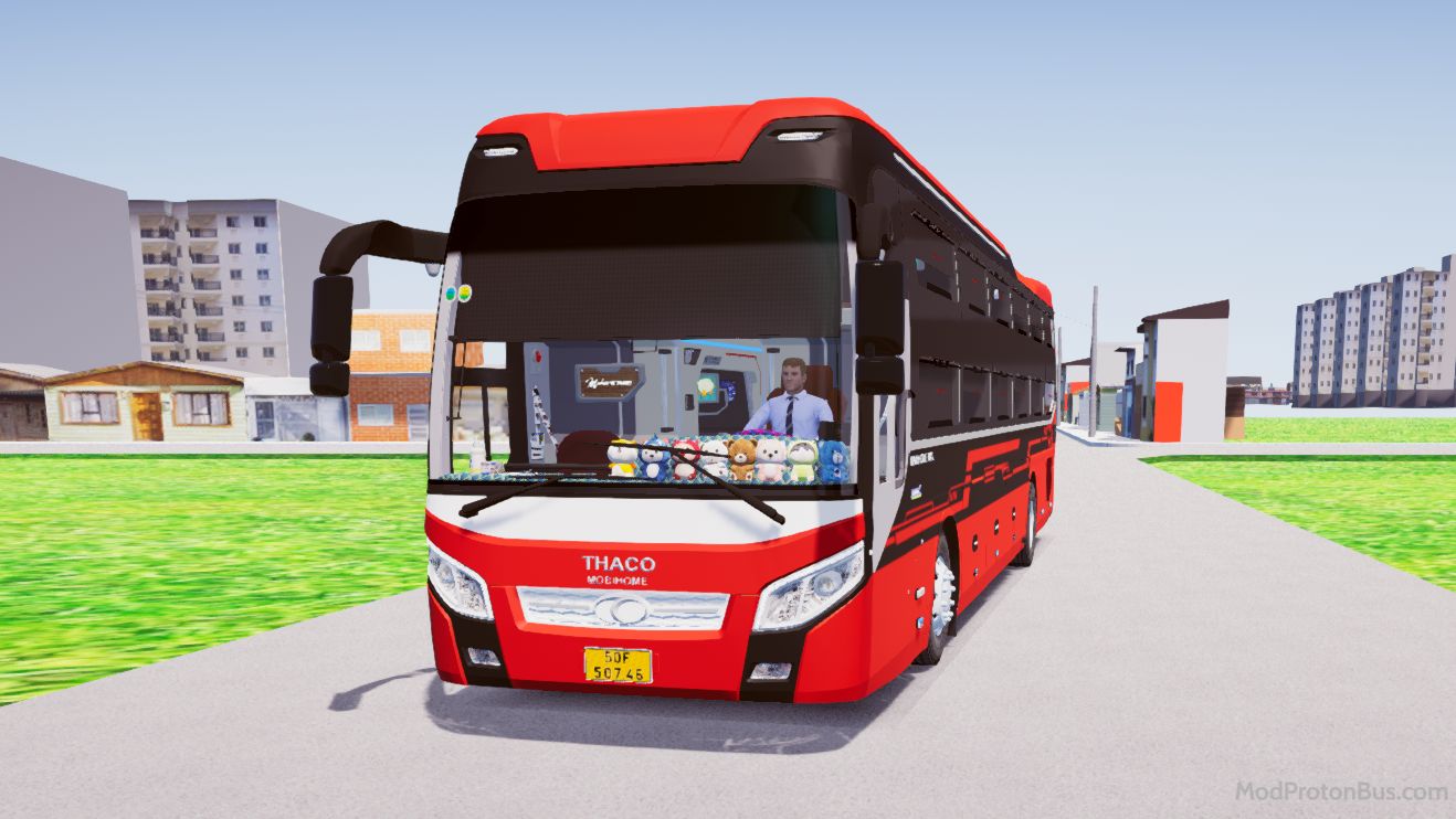 Download Mod Thaco TB120SL 2021 Deluxe for Proton Bus Simulator (PBSU & PBSR)