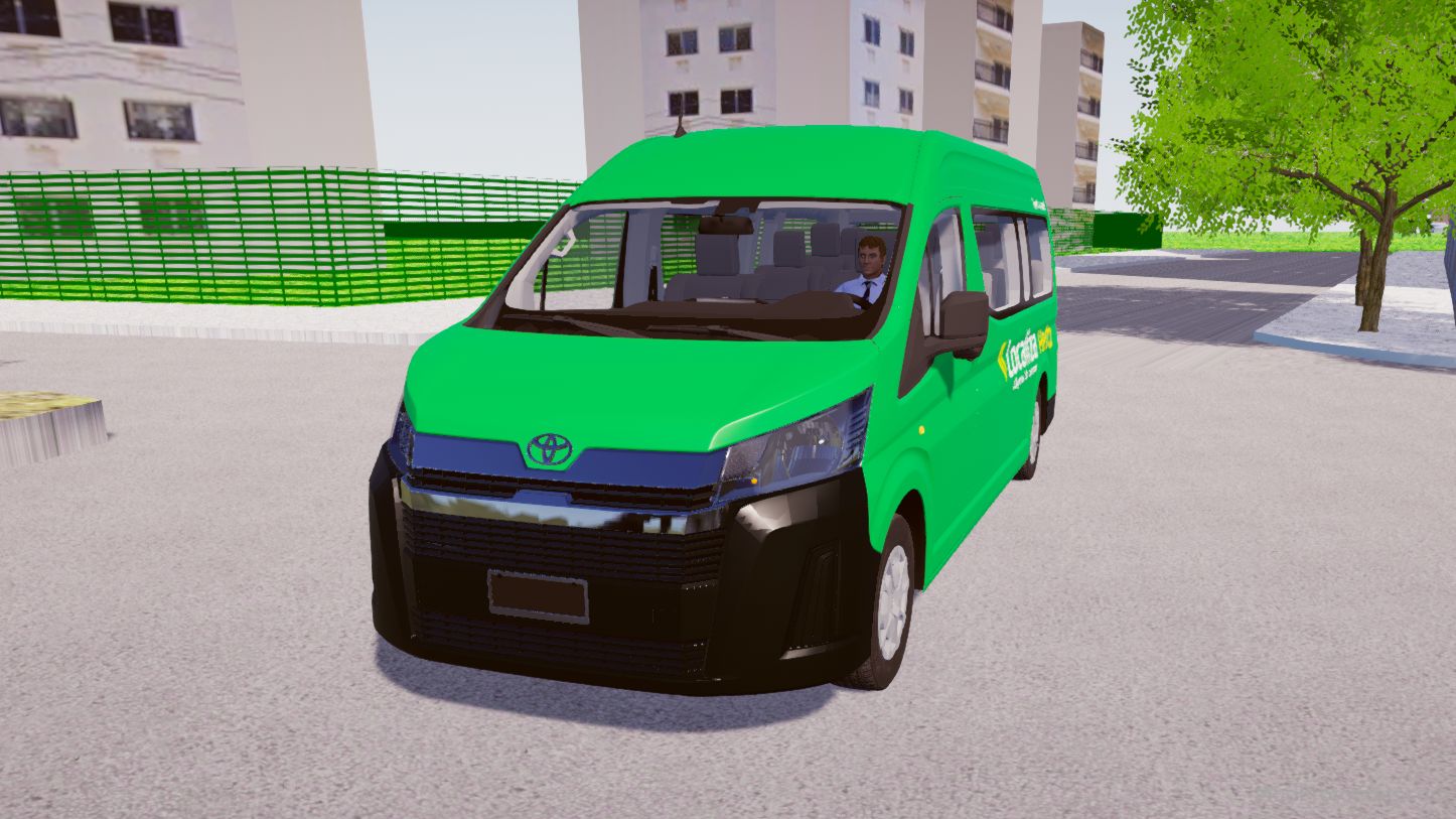 Download Mod Toyota Hiace 2019 Localiza for Proton Bus Simulator (PBSU & PBSR)