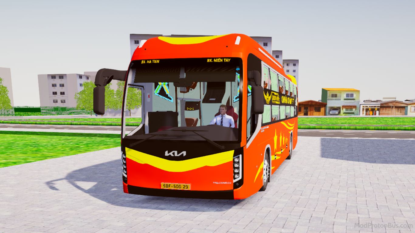 Download Mod Kia Granbird Silkroad 34P Nhà xe Tuấn Nga for Proton Bus Simulator (PBSU & PBSR)