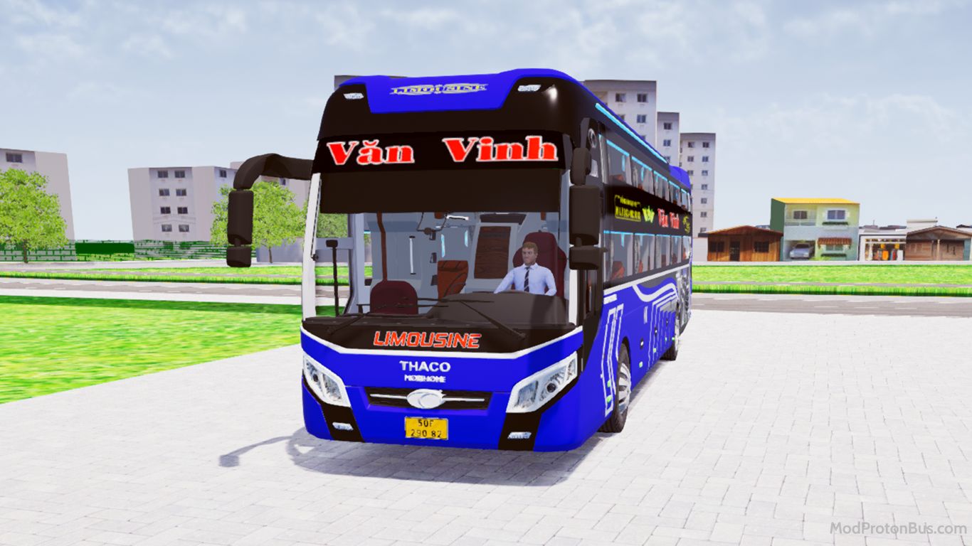Download Mod Thaco 2019 34P Nhà Xe Văn Minh for Proton Bus Simulator (PBSU & PBSR)