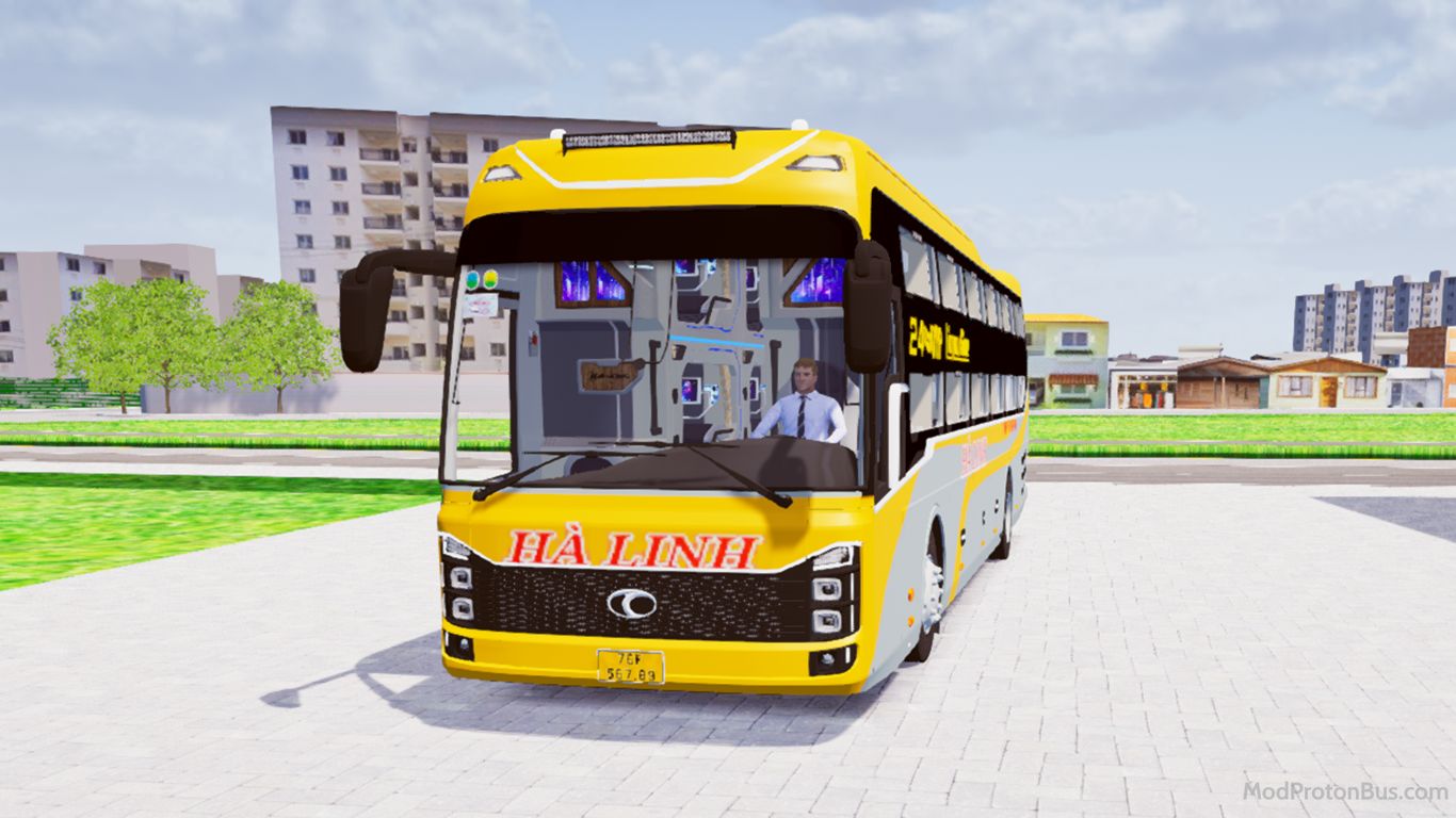Download Mod Thaco 2025 22P Nhà Xe Hà Linh for Proton Bus Simulator (PBSU & PBSR)