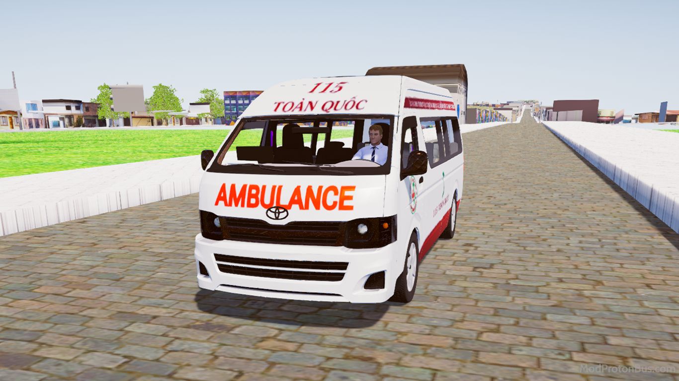 Download Mod Toyota Hiace Xe Cấp Cứu Truck for Proton Bus Simulator (PBSU & PBSR)