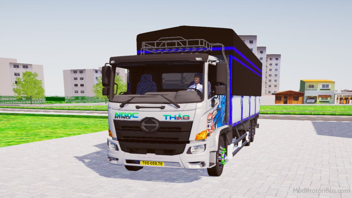 Download Mod Hino 500 Đóng Thùng Độ Led for Proton Bus Simulator (PBSU & PBSR)