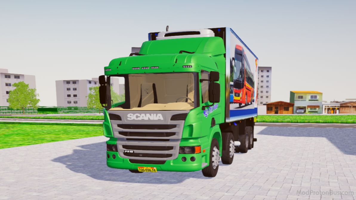 Download Mod Scania P310 Bitruck – Xe Tải Đông Lạnh 4 Chân for Proton Bus Simulator (PBSU & PBSR)