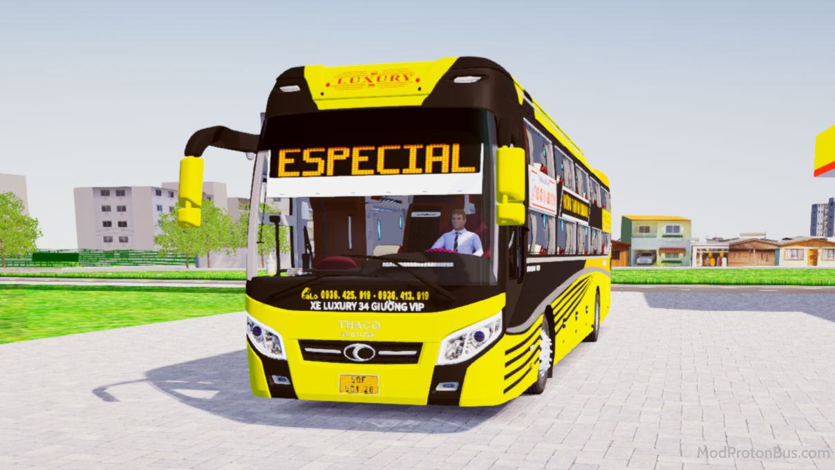 Download Mod Thaco Mobihome 2019 34P Nhà Xe Hưng Thịnh for Proton Bus Simulator (PBSU & PBSR)