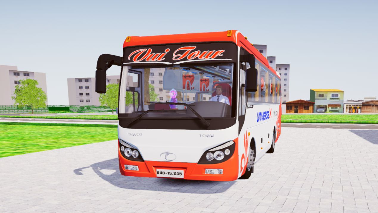 Download Mod Thaco Town TB82S V2 for Proton Bus Simulator (PBSU & PBSR)