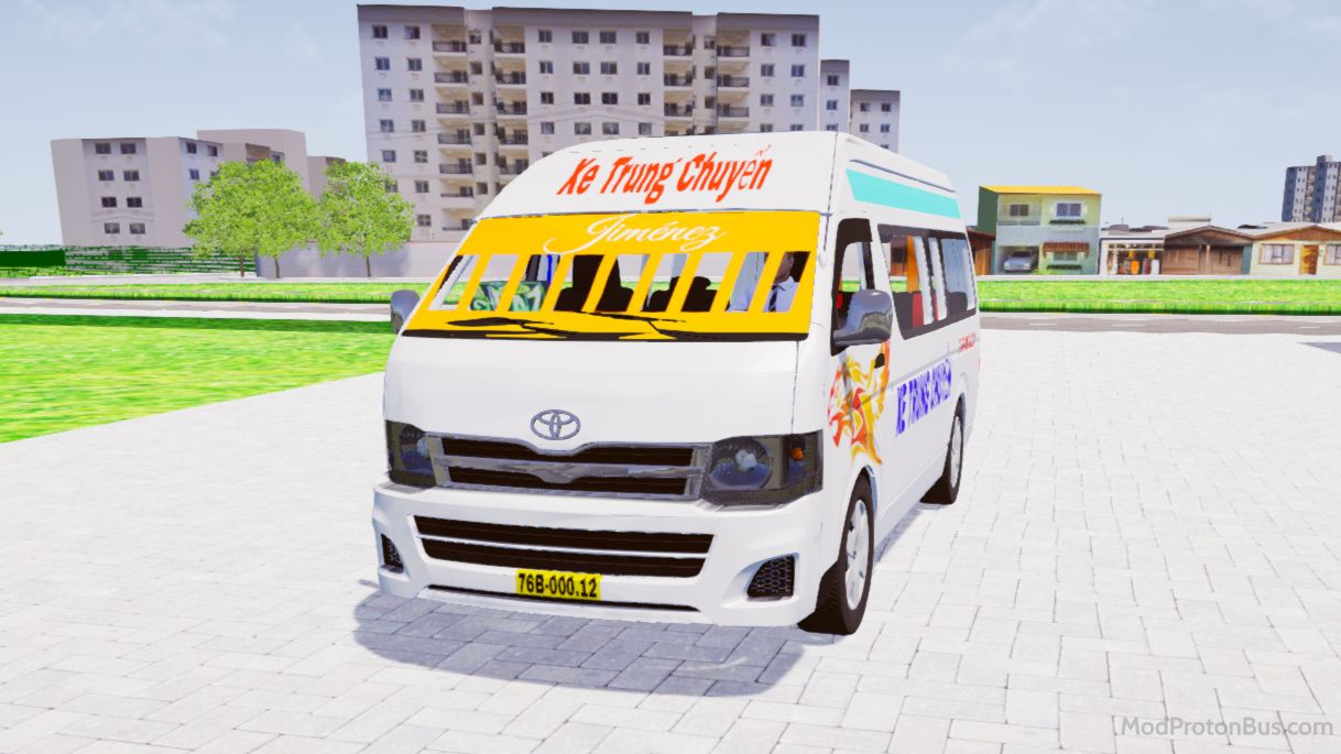 Download Mod Toyota Hiace 2012 V2 for Proton Bus Simulator (PBSU & PBSR)