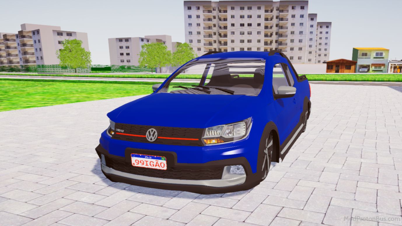 Download Mod Volkswagen Saveiro Cross By 99 Igão for Proton Bus Simulator (PBSU & PBSR)