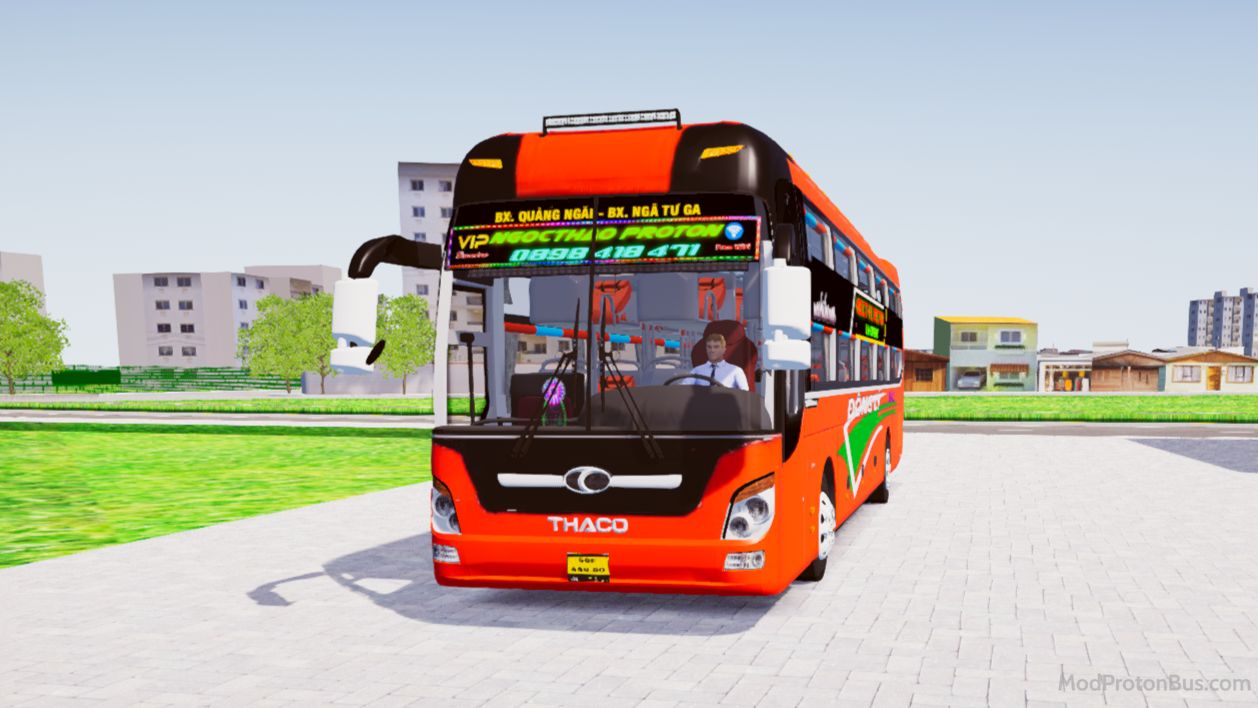 Download Mod Thaco 2015 Độ Trợ Sáng NT for Proton Bus Simulator (PBSU & PBSR)