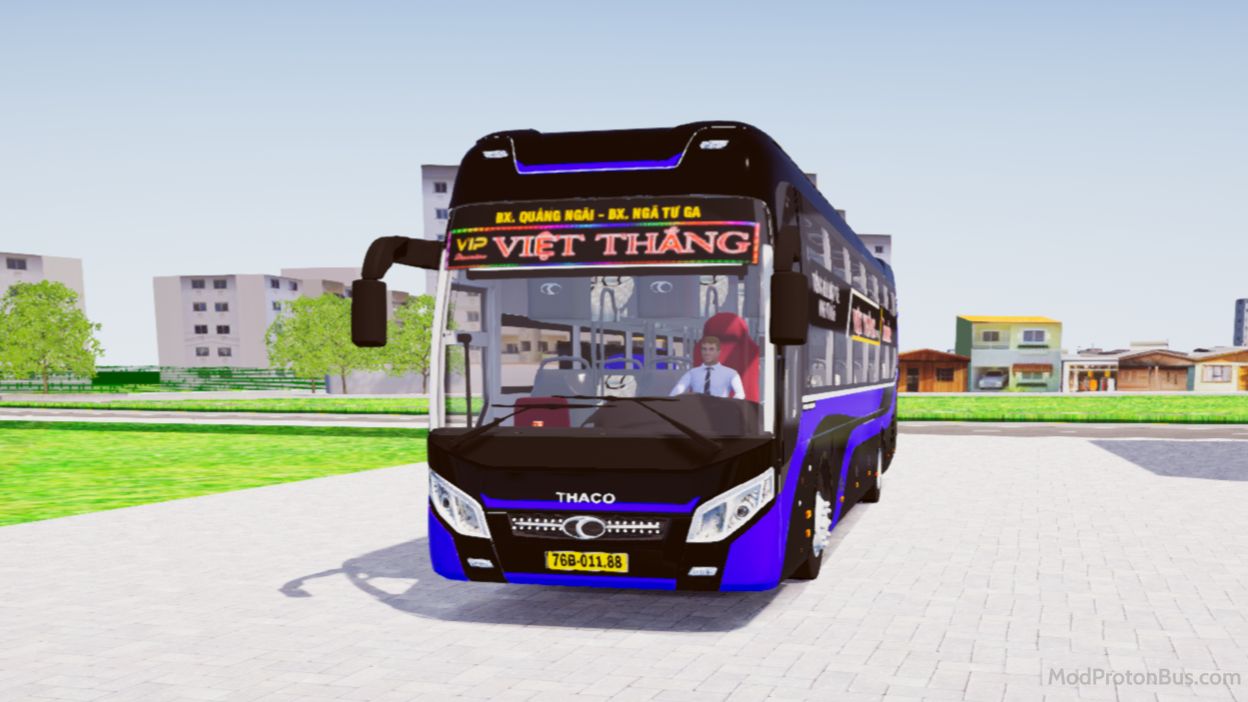 Download Mod Thaco 2019 Premium Nhà Xe Việt Thắng for Proton Bus Simulator (PBSU & PBSR)