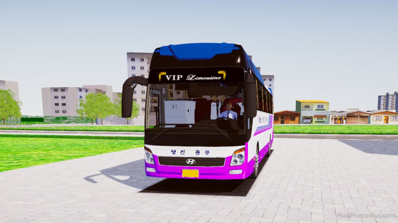 Download Mod Hyundai Universe Xpress Noble for Proton Bus Simulator (PBSU & PBSR)