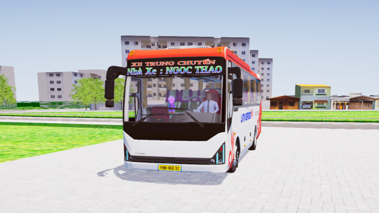 Download Mod Thaco Town TB82S Led V1 for Proton Bus Simulator (PBSU & PBSR)